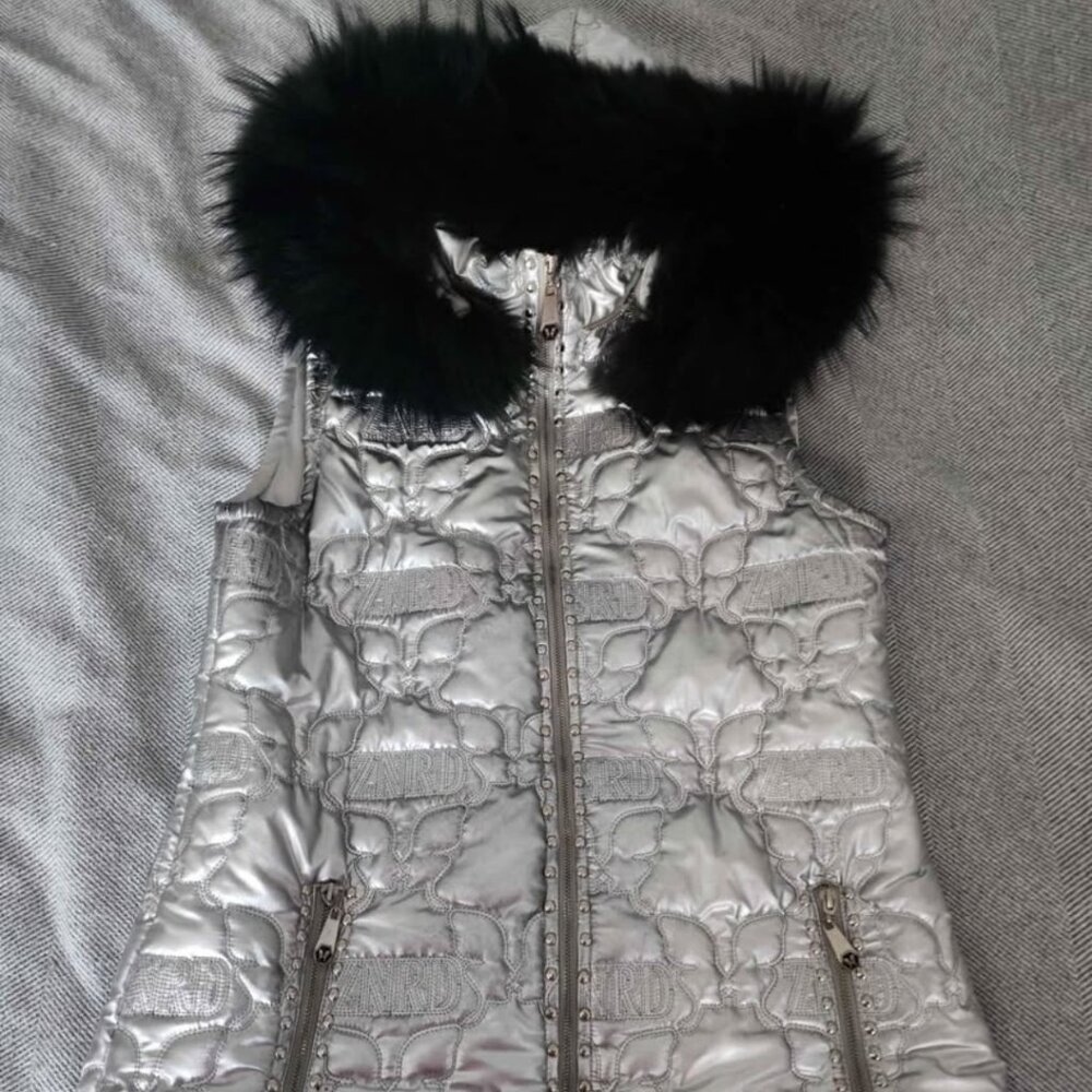 Real Fox Fur silver vest
